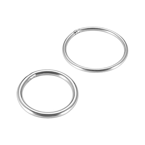 Uxcell zavareni O prsten, 50 x 3mm, 40 x 4 mm zastranjivanje krugova 201 40 nehrđajući čelik 4pcs