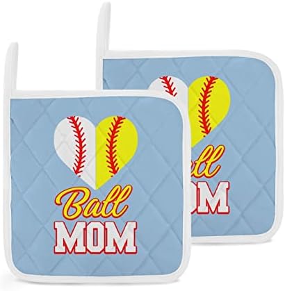 Smiješna lopta mama softball bejzbol nosači lonca za kuhinju otporne na toplinu otporne na toplinu pećnica