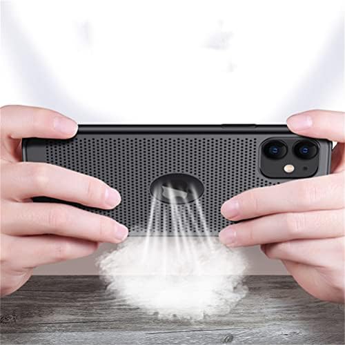 Slim Fit iPhone 11 Pro prozračna futrola, Ultra tanka [osjećaj dodira kože][rasipanje toplote] zaštitni poklopac računara protiv otiska prsta/klizanja/Fade kompatibilan sa iPhoneom 11 Pro 5.8, Crna