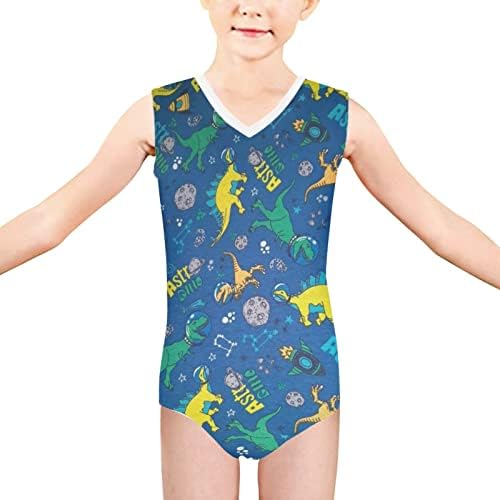 SalaBomia jedno komad kupaći kostim rastezljivo odjeću za dječake Djevojke 3-14 godina, udobna gimnastika bez rukava ples