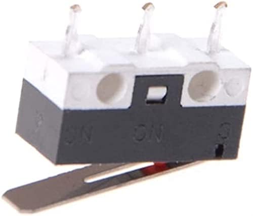 Mikro prekidači 10kom KW10 3-pinska poluga duge šarke trenutni SPDT Mini mikro prekidač 125V 1a 12 X 6 X 13mm (boja (boja