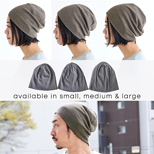 CHARM Muška kapa od organskog pamuka - ženski Slouchy pleteni šešir proizveden u Japanu