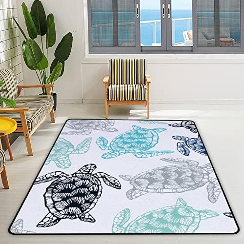 Puzajući zatvoreni tepih Play mat morske kornjače za dnevni boravak Spavaća soba Obrazovna vrtića Pod Podna mat