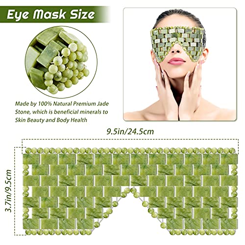 Satinior Jade maska ​​za oči vruće ili hladno koristeći jade masku zelene žadske oči na licu za