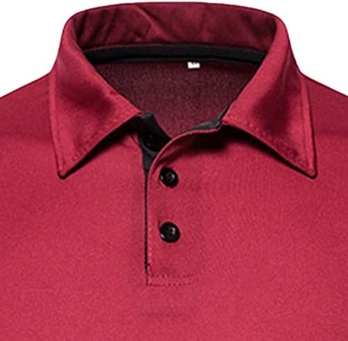 Muška redovita Polo majica s kratkim rukavima Slim Fit Dugme down Golf majice Classic Basic Casual Soft Soft Thirs