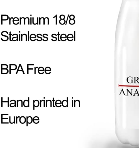 Greys Anatomija Logo Poklon za boce za vodu, smiješna boca od nehrđajućeg čelika