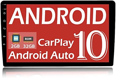 Dvostruki Din auto Stereo Android 10 bežični Apple Carplay Android Auto 10.1 inčni ekran osetljiv na dodir Glavna jedinica 2+32G multimedijalni plejer,DSP,Bluetooth, GPS navigacija,ogledalo Link, AM, FM, Netflix, YouTube