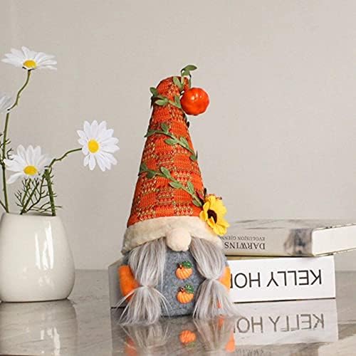 NC jesen patuljak bundeva suncokret švedski Nisse Tomte Elf patuljak plišani Ornamentiza Božić jesen Halloween dekor za Dan zahvalnosti