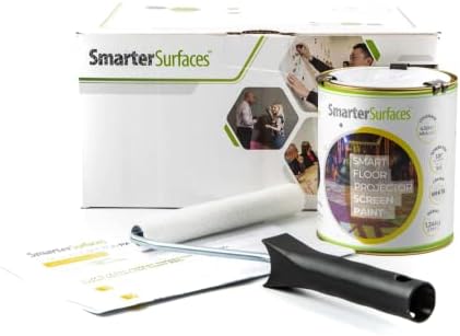 SmarterSurFaces podne projektore Screen Boja 48T² | Standardni 4K HD projekcije | Ploče za promatranje za događaje, prodajne mjere, izlagače | Obrubi ili se prati