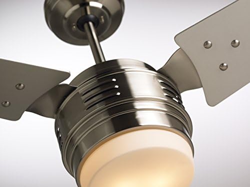 Luminance Avenue LED ventilator Velikih 60-inčnih učvršćenja sa zatamnjenim rasvjetnim i zidnim upravljanjem savremenim dizajnom sa nizom za nadzemne viseće, četka