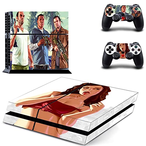 Za PS4 Pro - Igra Grand GTA Theft i auto PS4 ili PS5 naljepnica za kožu za PlayStation 4 ili 5 konzola i kontrolera naljepnica Vinil DUC-5400