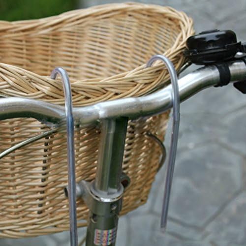 Abaodam odvojiv prednji ručica korpa na otvorenom biciklistička košarica za pohranu u okruženju - ručna vrba Willow Wicker Bike Basket