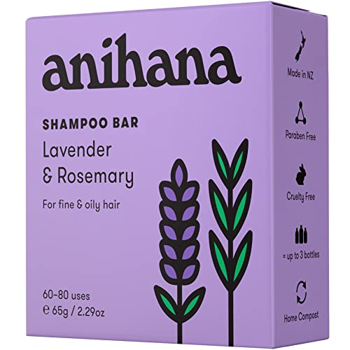 ANIHANA šampon Bar | lavanda i ruzmarin-šampon za dubinsko čišćenje kose za Fine & amp; masnu kosu -
