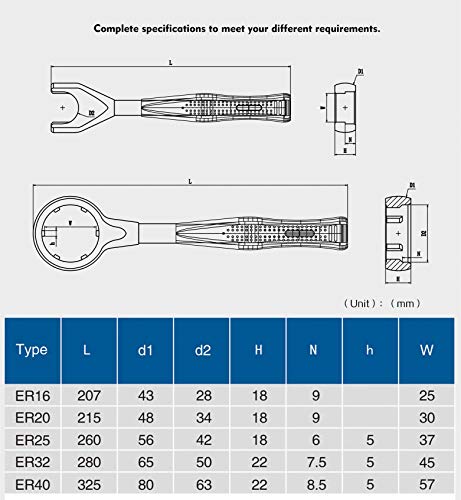HSSK63A-ER25-100 Držač alata + zatezanje pričvršćivanja na CNC alatni alat CNC