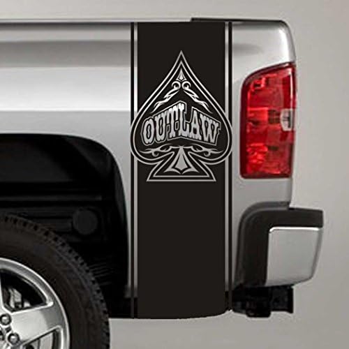 Jeeepazoid SkunkMonkey - Kamion Stripe Decal - Outlaw Spade Universal Fit - Narančasta naljepnica -