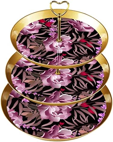 Moderni ružičasti cvjetni držač cvjetni nosač, stalak za desert, kula za cupcake za kolače za