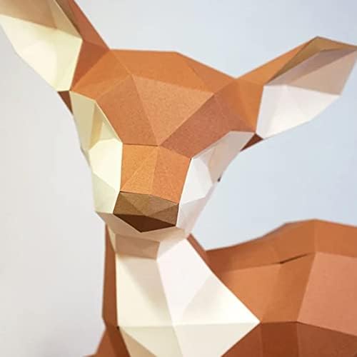 WLL-DP LIŽENJE MODELING DIY PAPER Skulptura 3D origami puzzle papir trofejni kreativni papir Model Početna Dekorativni ukras geometrijskih zanata