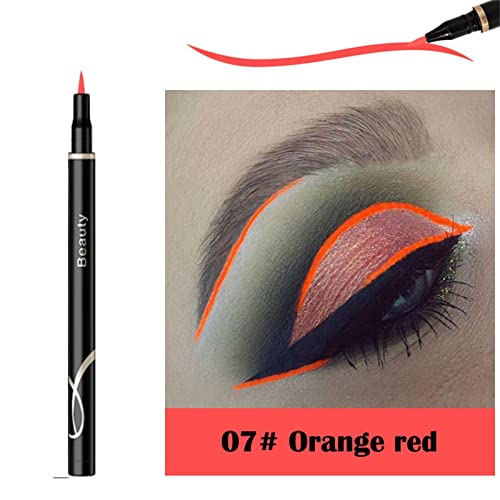 12 boja tečna olovka za oči od finih vlakana dugotrajna otpornost na znoj Rainbow eye Liner 0,6