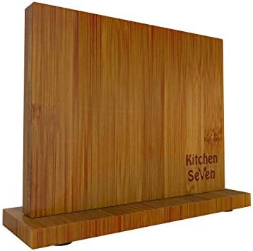 Kuhinja Sedam noža Blok držač noža sa 18 moćnih magnetskih ploča, čistim bambusovim nožem za noževe