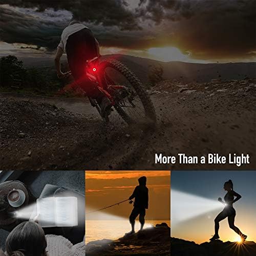 Biciklisti svjetla sa rogom 1400LM USB punjiva svjetlo za punjivo i repno svjetlo i repno otporan na rep i rog vodootporni 3 Načini rasvjete uklapaju se na bicikle za cestu i planinu