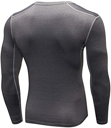 Toptie Muška kompresijska košulja dugih rukava, osnovni sloj Atletskog treninga, muški termo Top