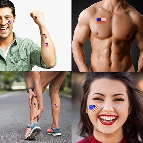 Ritofy USA zastava Privremene naljepnice za tetoviranje - Katar Svjetski kup lažni tetovaže - USA Tematska