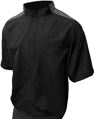 Smitty Pro stil konvertibilna jakna-crna sa ugljenom sivom kragnom, naglaskom na ramena i leđa