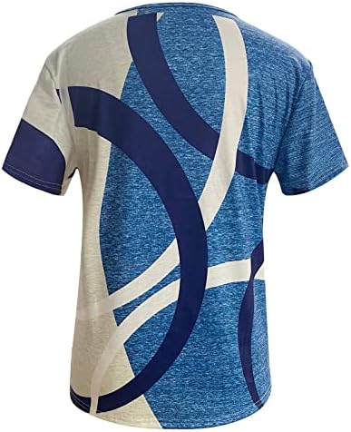 Juniori geometrija Print labave bluze Top majice kratki rukav Brunch jesen ljeto bluze Odjeća KC