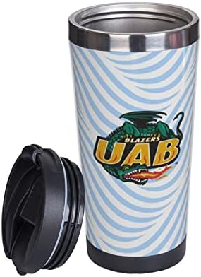 LUJZWOP UAB Blazers Logo Šalica za kavu, nehrđajući čelik Dvostruki vakuum izolirani pump, kava putnicu za prosipanje