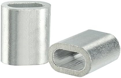 Aexit 1mm lanac & amp; okovi za užad Kabelsko uže aluminijumske čahure klip okovi presovanje navlake za žičano uže petlja 100kom