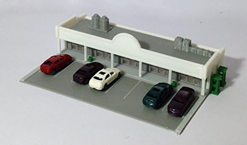 Outland modeli voz željeznički trgovački centar / tržni centar w Parking & amp; Automobili Z skala