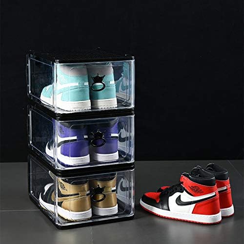 WOQLIBE kutije za odlaganje cipela, 9 pakovanja nadograđene, prozirne plastične kutije za cipele sa poklopcima,