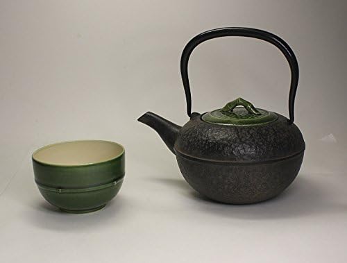 Tokio Matca Selection - [Ponuda Heritage Ograničena] Tetsubin - Aotake Kyusu sa Kiyomizuyaki poklopcem - japanski livarski čaj za čaj [Standardni brod EMS: sa praćenjem i osiguranjem]