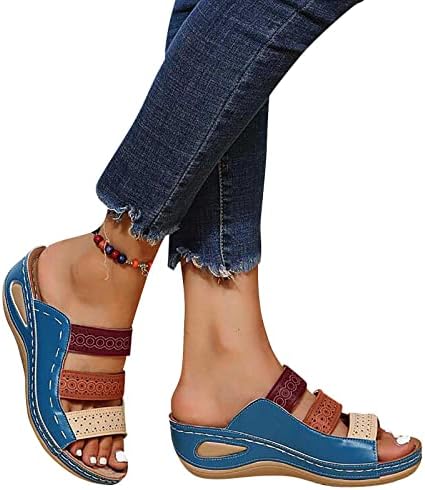 RBCulf papuče za žene klinasto peta Comfort Plus size plaža na cipelama modni flop sandale unutarnjeg