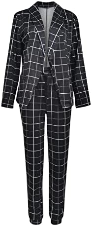 Dvije komad Office Suit Business Casual Blazer odijelo Blazer Jakne za žene Workout Blazer
