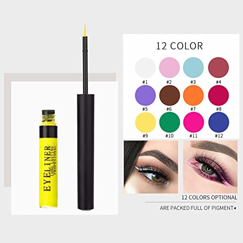 Outfmvch It Eyeliner Durable 22 boje sjenilo za oči Rainbow šareni Neonski Eyeliner olovka pigmentirana