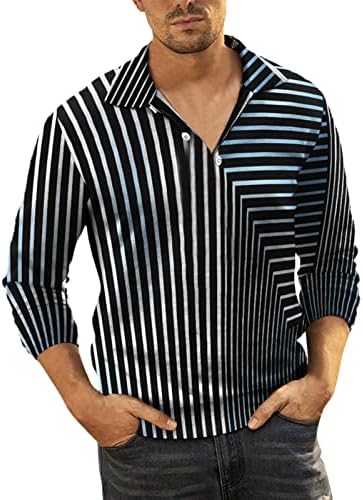 YHAIOGS muške Polo majice radne majice bez rukava za muškarce muške prednosti performanse kratki rukav Polo majica Muška majica