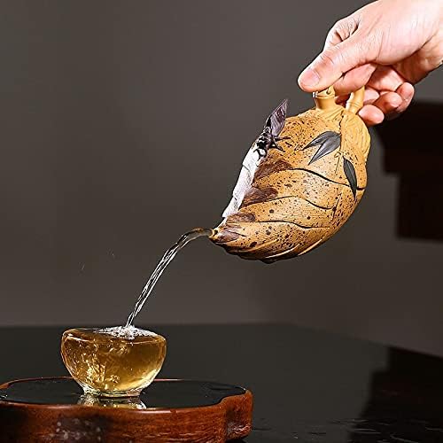 HD729 Yixing Purply Clay Tea čajnik Kineski Zisha Lonce blato Ručno rađeni pištolj Tehare za čaj za piće za piće Zeleni čaj Tamne Gong-Fu mirisni čajnik