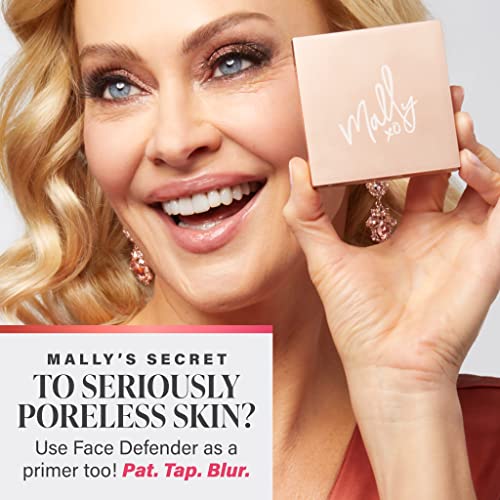Mally Beauty Poreless Face Defender Blurring Primer & amp; upijajući puder za postavljanje-dugotrajni mat finiš - Tap & amp ; pat proizvod na koži-kontrola sjaja-zamagljuje pore & produžava šminkanje-Puna veličina