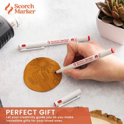SCARCH marker 2mm Fino-tip komad olovke sa vrhom za pjenu, netoksični marker za paljenje drveta, hemijsko drvo set za drvo, uradi se sami komplet za umjetnost i zanat