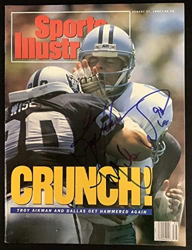 Troy Aikman potpisao Sports Illustrated 8 / 27 / 90 Mike Wise Raiders￼ autogram JSA-autographed