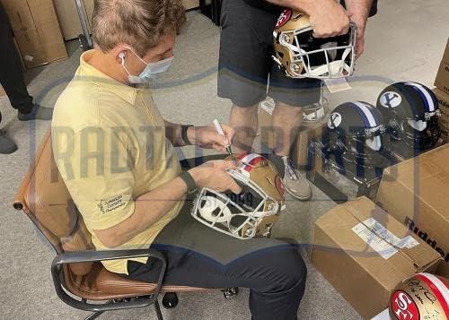 Steve Young potpisao San Francisco 49ers Speed lunar NFL mini kacige sa autogramom NFL Mini Helmets