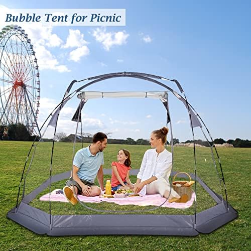 Bubble šator 4-6 ljudi prozirni šator 10 'x10' na otvorenom hladno i vodootporan pogodan za