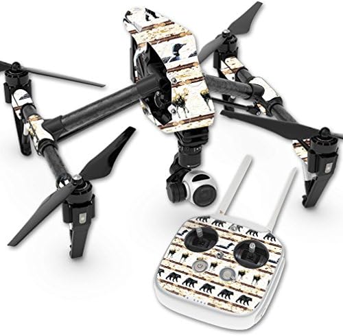 MightySkins koža kompatibilna sa DJI Inspire 1 Quadcopter Drone-Lodge Stripes / zaštitni, izdržljivi i jedinstveni