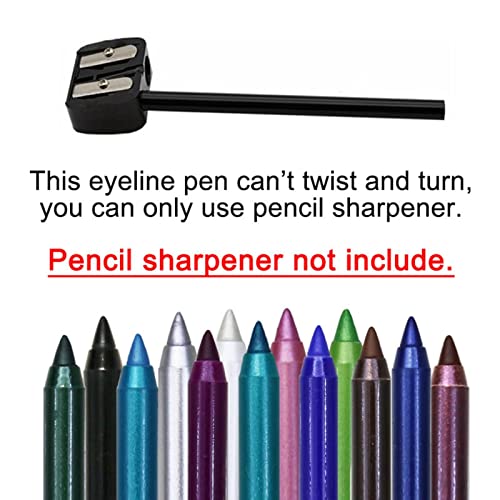 Outfmvch ispod Eyelinera šareni Eyeliner Pen Sedefasta olovka za oči olovka za oči Gel olovka crna bijela olovka za oči koja se ne razmazuje i olovka za nokte za oči Ning