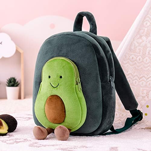 Lazada avokado mali ruksak za djevojčice djecu plišani ruksaci zeleni pokloni za djevojčice dob 3+