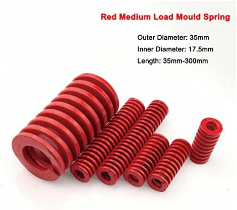 Kompresioni izvori su pogodni za većinu popravka I 1 komad vanjskog promjera 35 mm Crveno srednje opseg kompresion Spiral Spiral utiskivanja tlaka Proljetni unutarnji promjer 17,5 mm Dužina 35-300 mm