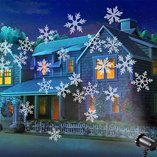 Božićne svjetla projektora Vanjski / unutarnji, vodootporni LED božićne svjetla za snježne pahulje svjetla za Noć vještica, Božić, kućna rođendanska zabava i ukras za vrt