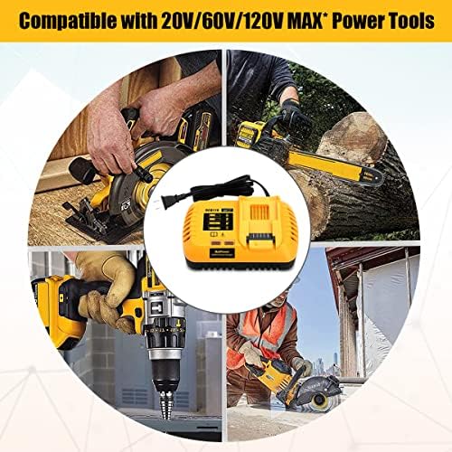 BATPOWER 8A DCB118 Brza zamjena punjača za DCB118 DCB1112 Rapid punjač Kompatibilan sa DEWalt 20V i 60V