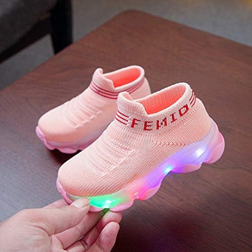 Sportski dječaci Djeca Dječja casual čarape Svjetlosne cipele Djevojke MESH LED slovo Pokrenite dječju cipele za djecu